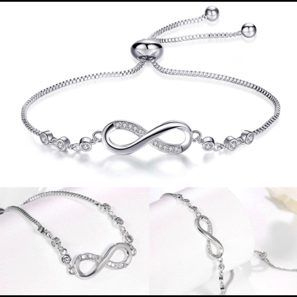 🔥🔥 Silver Infinity Adjustable Bracelet 🔥🔥